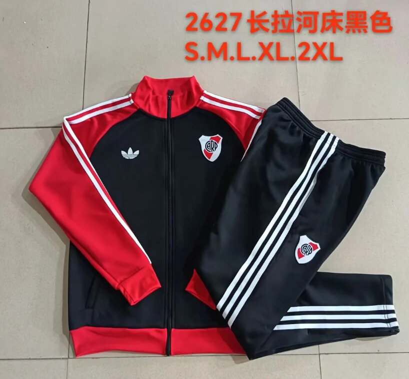 AAA Quality River Plate 26/27 Tracksuit - Black/Red